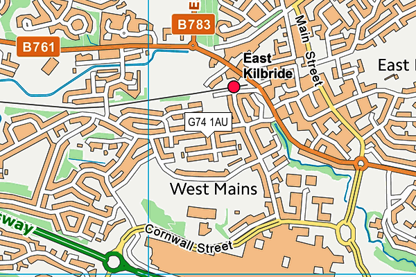 G74 1AU map - OS VectorMap District (Ordnance Survey) G74 1AU map - OS VectorMap District (Ordnance Survey)