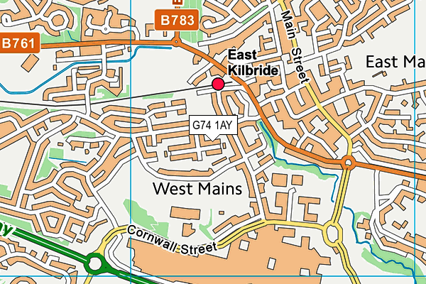 G74 1AY map - OS VectorMap District (Ordnance Survey) G74 1AY map - OS VectorMap District (Ordnance Survey)
