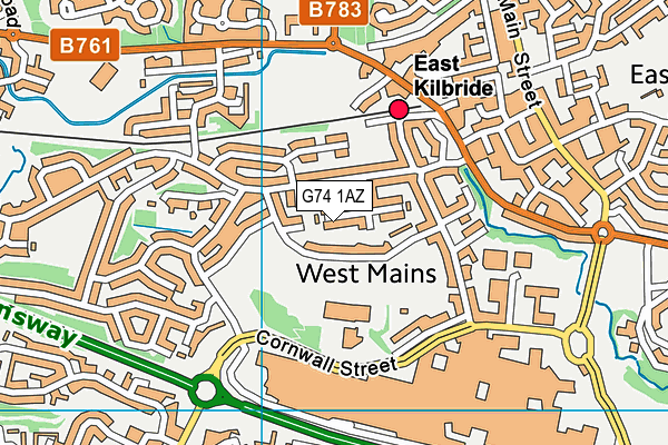 G74 1AZ map - OS VectorMap District (Ordnance Survey) G74 1AZ map - OS VectorMap District (Ordnance Survey)