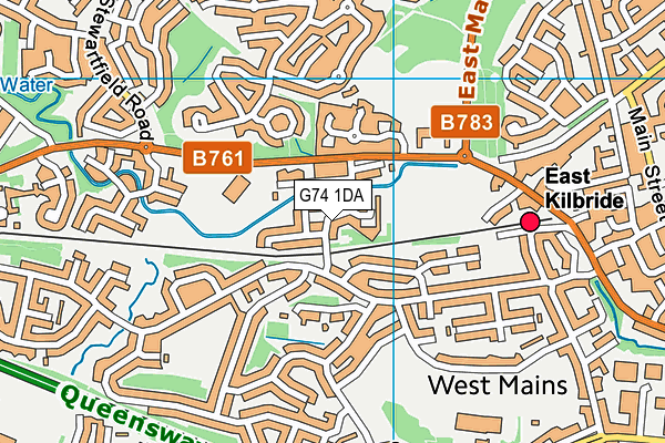 G74 1DA map - OS VectorMap District (Ordnance Survey) G74 1DA map - OS VectorMap District (Ordnance Survey)