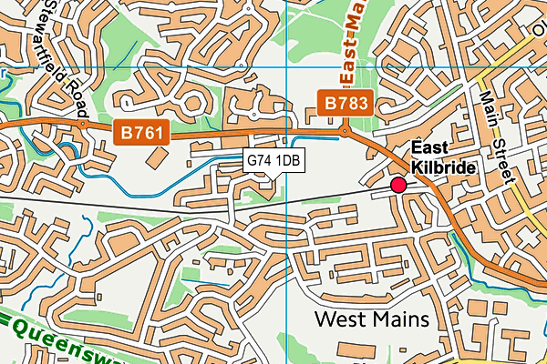 G74 1DB map - OS VectorMap District (Ordnance Survey) G74 1DB map - OS VectorMap District (Ordnance Survey)
