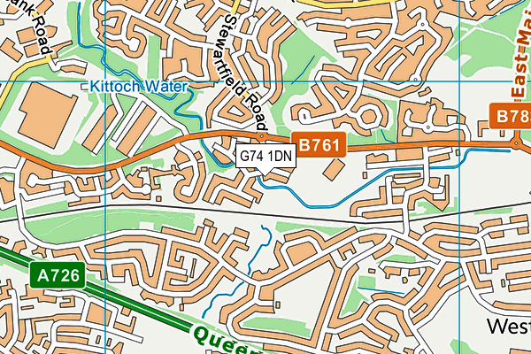 G74 1DN map - OS VectorMap District (Ordnance Survey) G74 1DN map - OS VectorMap District (Ordnance Survey)