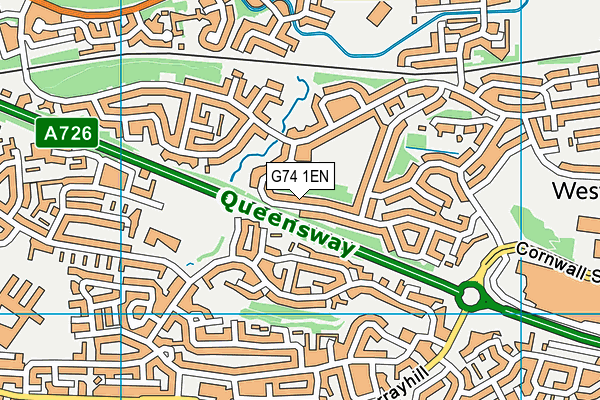 G74 1EN map - OS VectorMap District (Ordnance Survey) G74 1EN map - OS VectorMap District (Ordnance Survey)