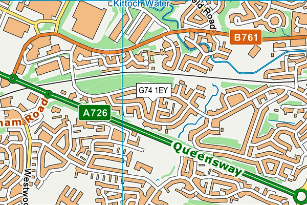 G74 1EY map - OS VectorMap District (Ordnance Survey) G74 1EY map - OS VectorMap District (Ordnance Survey)