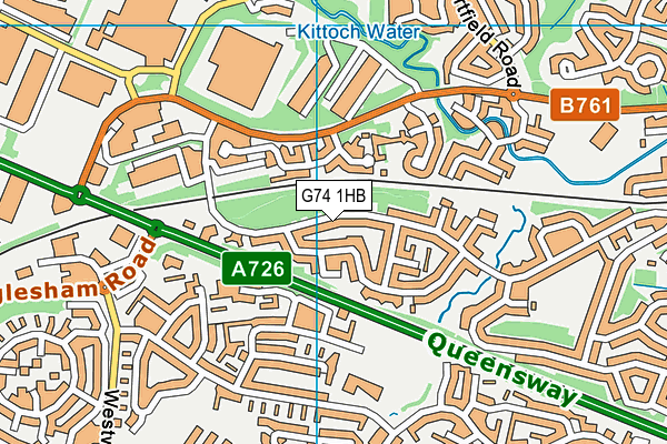 G74 1HB map - OS VectorMap District (Ordnance Survey) G74 1HB map - OS VectorMap District (Ordnance Survey)