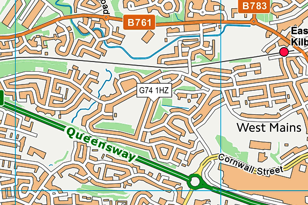 G74 1HZ map - OS VectorMap District (Ordnance Survey) G74 1HZ map - OS VectorMap District (Ordnance Survey)