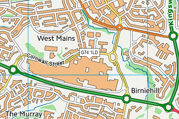 G74 1LD map - OS VectorMap District (Ordnance Survey) G74 1LD map - OS VectorMap District (Ordnance Survey)