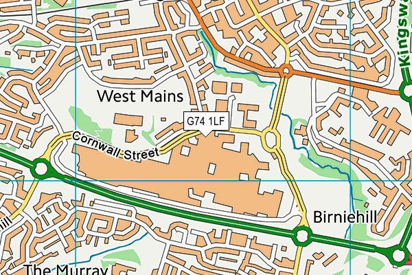 G74 1LF map - OS VectorMap District (Ordnance Survey) G74 1LF map - OS VectorMap District (Ordnance Survey)