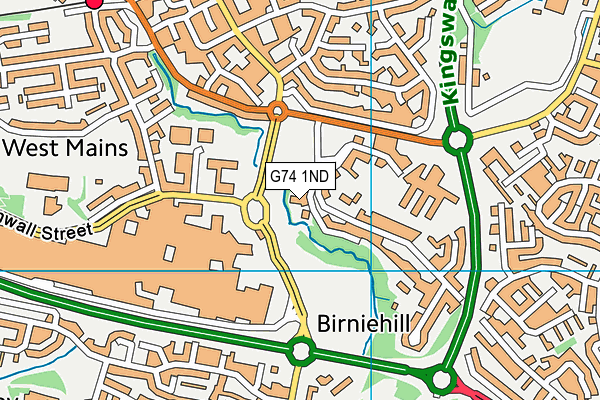 G74 1ND map - OS VectorMap District (Ordnance Survey) G74 1ND map - OS VectorMap District (Ordnance Survey)