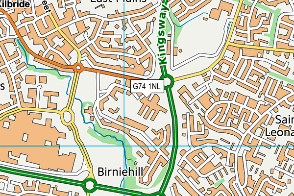 G74 1NL map - OS VectorMap District (Ordnance Survey) G74 1NL map - OS VectorMap District (Ordnance Survey)