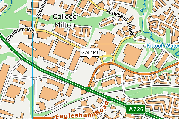 G74 1PJ map - OS VectorMap District (Ordnance Survey) G74 1PJ map - OS VectorMap District (Ordnance Survey)