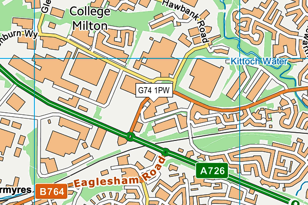 G74 1PW map - OS VectorMap District (Ordnance Survey) G74 1PW map - OS VectorMap District (Ordnance Survey)