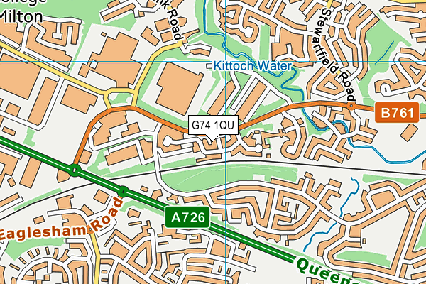 G74 1QU map - OS VectorMap District (Ordnance Survey) G74 1QU map - OS VectorMap District (Ordnance Survey)