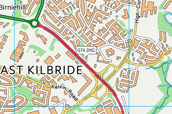 G74 2HQ map - OS VectorMap District (Ordnance Survey) G74 2HQ map - OS VectorMap District (Ordnance Survey)
