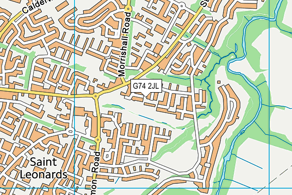G74 2JL map - OS VectorMap District (Ordnance Survey) G74 2JL map - OS VectorMap District (Ordnance Survey)