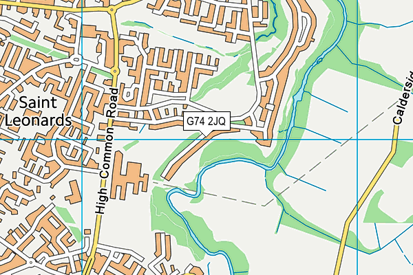 G74 2JQ map - OS VectorMap District (Ordnance Survey) G74 2JQ map - OS VectorMap District (Ordnance Survey)