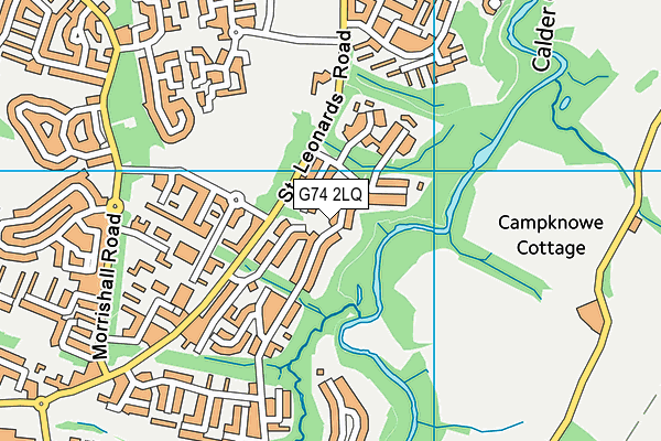 G74 2LQ map - OS VectorMap District (Ordnance Survey) G74 2LQ map - OS VectorMap District (Ordnance Survey)