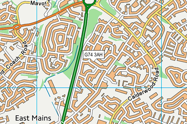 G74 3AH map - OS VectorMap District (Ordnance Survey) G74 3AH map - OS VectorMap District (Ordnance Survey)
