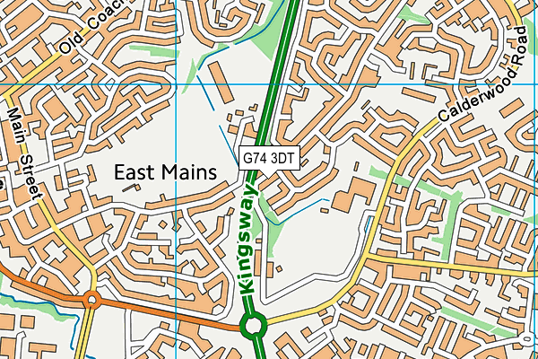 G74 3DT map - OS VectorMap District (Ordnance Survey) G74 3DT map - OS VectorMap District (Ordnance Survey)