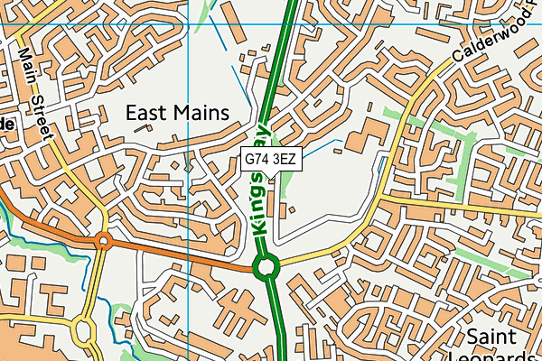 G74 3EZ map - OS VectorMap District (Ordnance Survey) G74 3EZ map - OS VectorMap District (Ordnance Survey)
