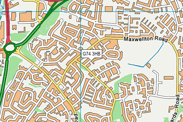 G74 3HB map - OS VectorMap District (Ordnance Survey) G74 3HB map - OS VectorMap District (Ordnance Survey)