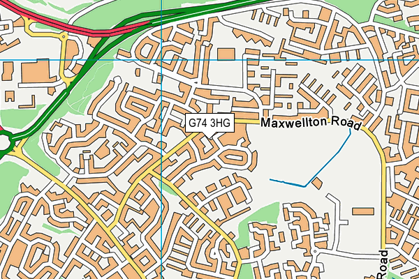 G74 3HG map - OS VectorMap District (Ordnance Survey) G74 3HG map - OS VectorMap District (Ordnance Survey)