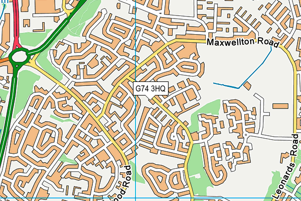 G74 3HQ map - OS VectorMap District (Ordnance Survey) G74 3HQ map - OS VectorMap District (Ordnance Survey)