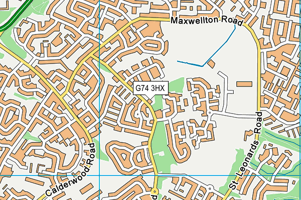 G74 3HX map - OS VectorMap District (Ordnance Survey) G74 3HX map - OS VectorMap District (Ordnance Survey)