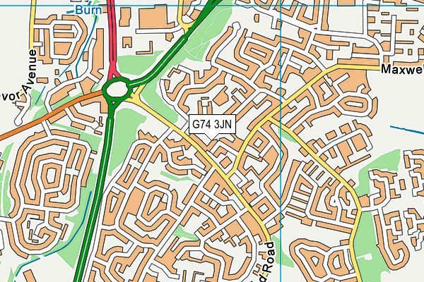 G74 3JN map - OS VectorMap District (Ordnance Survey) G74 3JN map - OS VectorMap District (Ordnance Survey)