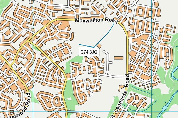 G74 3JQ map - OS VectorMap District (Ordnance Survey) G74 3JQ map - OS VectorMap District (Ordnance Survey)