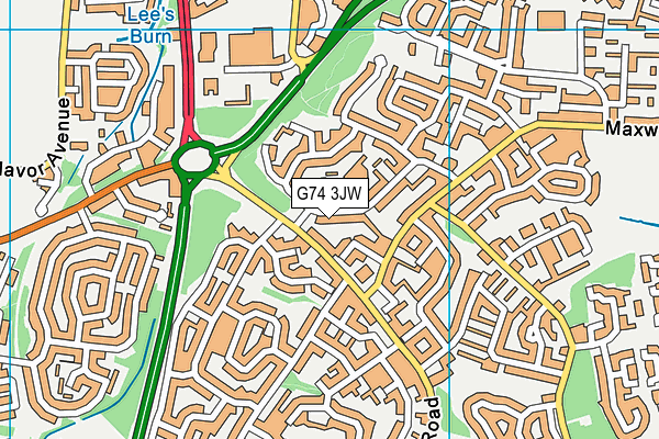 G74 3JW map - OS VectorMap District (Ordnance Survey) G74 3JW map - OS VectorMap District (Ordnance Survey)