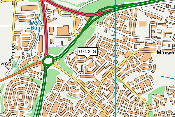 G74 3LG map - OS VectorMap District (Ordnance Survey) G74 3LG map - OS VectorMap District (Ordnance Survey)
