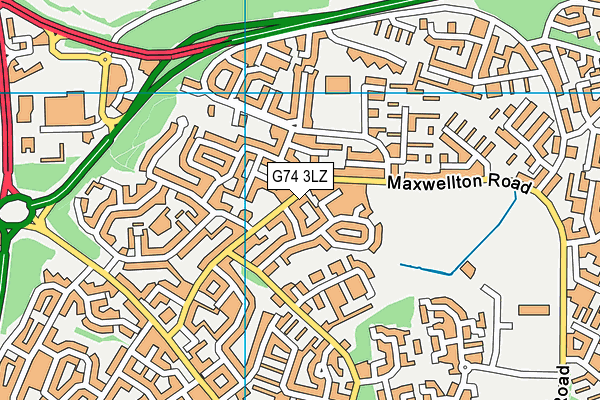 G74 3LZ map - OS VectorMap District (Ordnance Survey) G74 3LZ map - OS VectorMap District (Ordnance Survey)