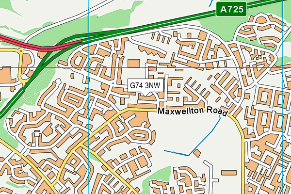 G74 3NW map - OS VectorMap District (Ordnance Survey) G74 3NW map - OS VectorMap District (Ordnance Survey)