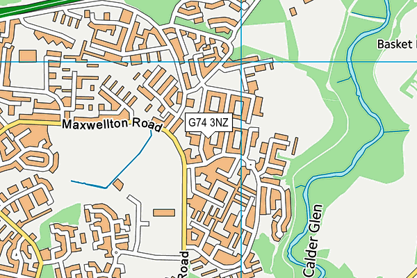 G74 3NZ map - OS VectorMap District (Ordnance Survey) G74 3NZ map - OS VectorMap District (Ordnance Survey)
