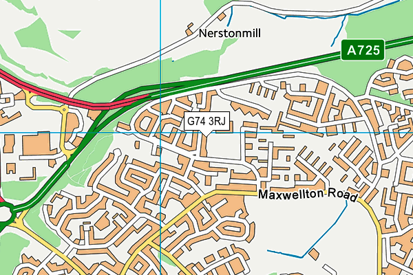 G74 3RJ map - OS VectorMap District (Ordnance Survey) G74 3RJ map - OS VectorMap District (Ordnance Survey)