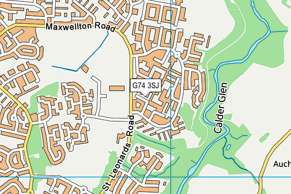 G74 3SJ map - OS VectorMap District (Ordnance Survey) G74 3SJ map - OS VectorMap District (Ordnance Survey)