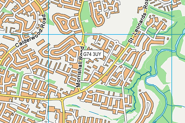 G74 3UY map - OS VectorMap District (Ordnance Survey) G74 3UY map - OS VectorMap District (Ordnance Survey)