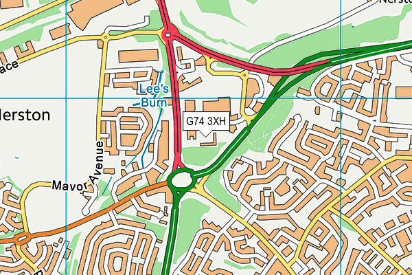 G74 3XH map - OS VectorMap District (Ordnance Survey) G74 3XH map - OS VectorMap District (Ordnance Survey)