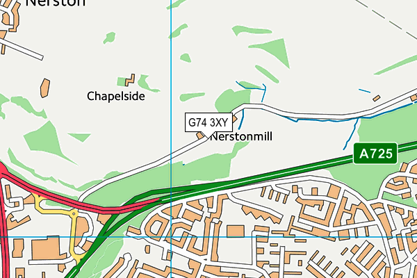 G74 3XY map - OS VectorMap District (Ordnance Survey) G74 3XY map - OS VectorMap District (Ordnance Survey)