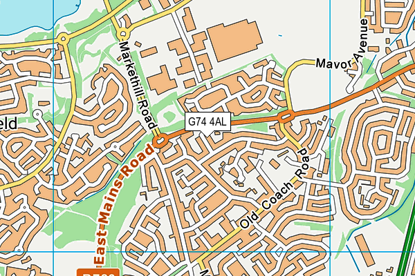G74 4AL map - OS VectorMap District (Ordnance Survey) G74 4AL map - OS VectorMap District (Ordnance Survey)