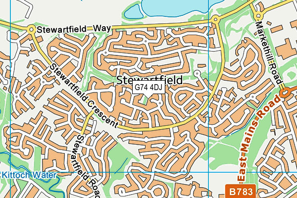 G74 4DJ map - OS VectorMap District (Ordnance Survey) G74 4DJ map - OS VectorMap District (Ordnance Survey)