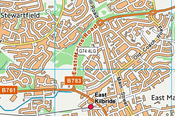 G74 4LG map - OS VectorMap District (Ordnance Survey) G74 4LG map - OS VectorMap District (Ordnance Survey)