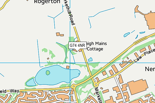 G74 4NR map - OS VectorMap District (Ordnance Survey)
