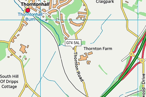 G74 5AL map - OS VectorMap District (Ordnance Survey) G74 5AL map - OS VectorMap District (Ordnance Survey)