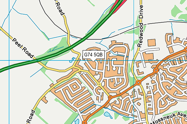 G74 5QB map - OS VectorMap District (Ordnance Survey) G74 5QB map - OS VectorMap District (Ordnance Survey)