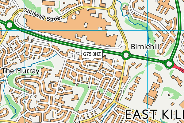 G75 0HZ map - OS VectorMap District (Ordnance Survey) G75 0HZ map - OS VectorMap District (Ordnance Survey)