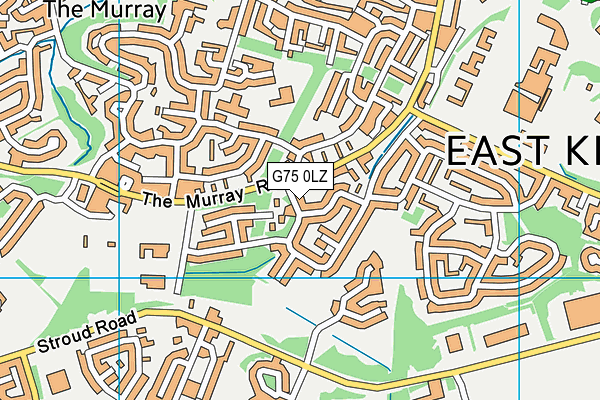 G75 0LZ map - OS VectorMap District (Ordnance Survey) G75 0LZ map - OS VectorMap District (Ordnance Survey)