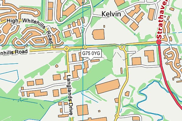 G75 0YG map - OS VectorMap District (Ordnance Survey) G75 0YG map - OS VectorMap District (Ordnance Survey)