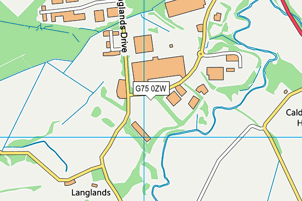 G75 0ZW map - OS VectorMap District (Ordnance Survey) G75 0ZW map - OS VectorMap District (Ordnance Survey)
